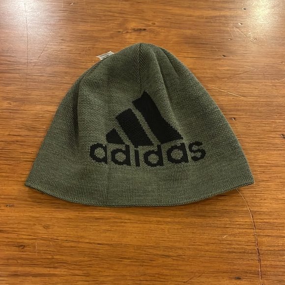 Adidas M Eclipse Reversible Beanie green Winter Hat Mens Womens Unisex One Size - Picture 4 of 5